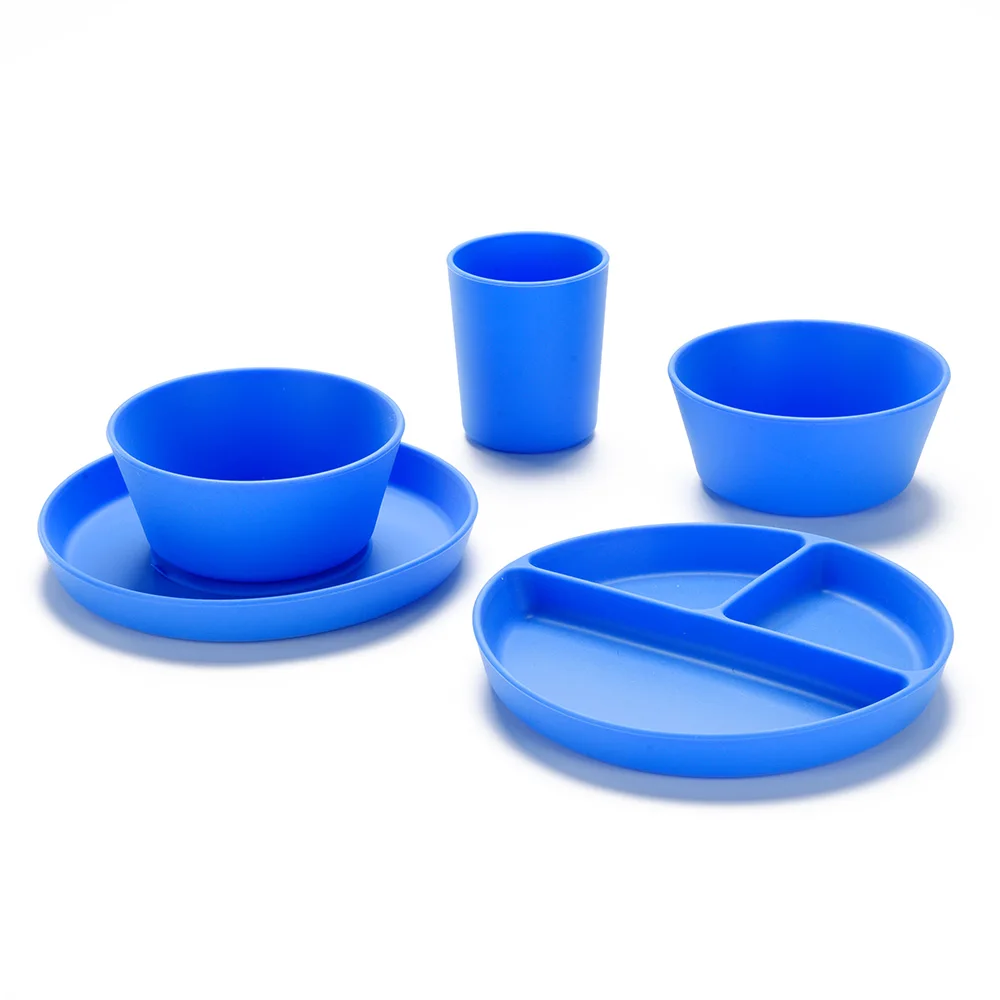 Wolife Original Design Wholesale Free Bpa Eco-Friendly Divided Plate With Suction And Cup Bowl Silicone Tableware Kit For Kids