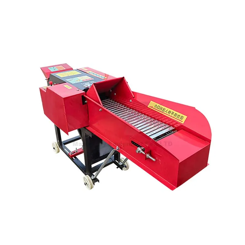 Mini motor operated petrol animal feeding grass hay forage chopper silage crops cutter straw crop harvest machine chaff cutter
