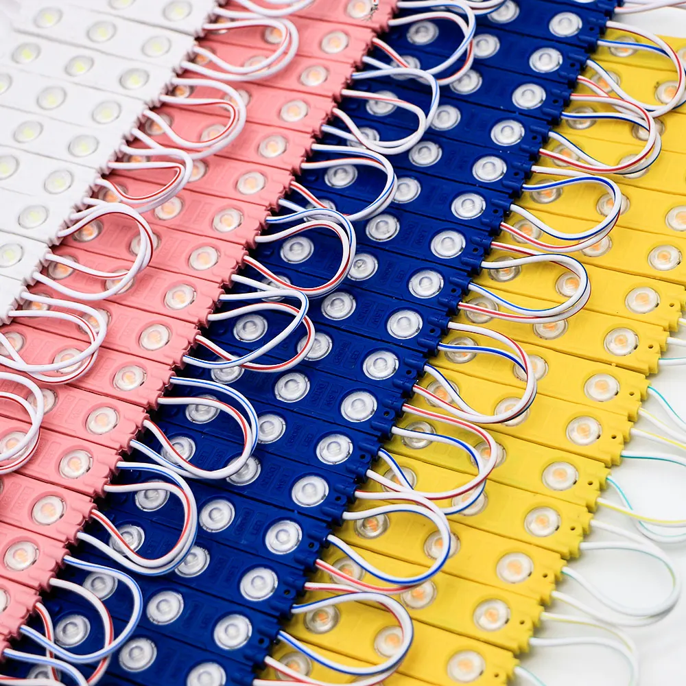 12v 3 light sign lens 1.5w modulo de led mini smd led module injection 2835 led modules