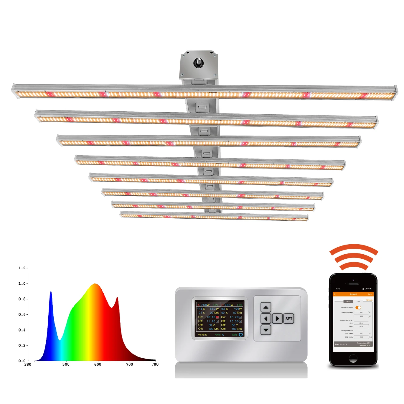 2023 dropshipping 800w spider led grow light