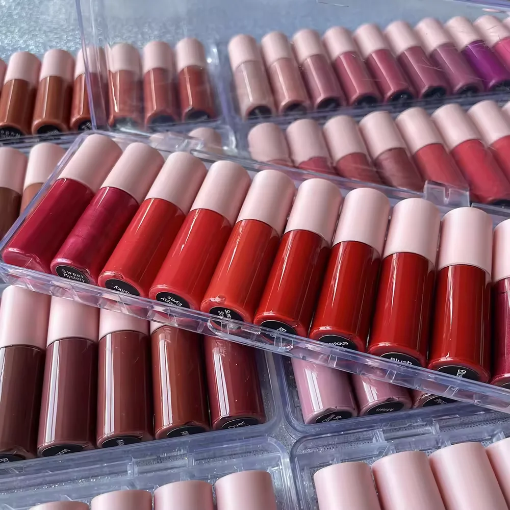 Custom Your LOGO 10PCS Lip Oil Light Lipgloss Set Moisturizing Hydrating Lip Glow Oil Lip Gloss Kit Lipgloss Liquid Lipstick