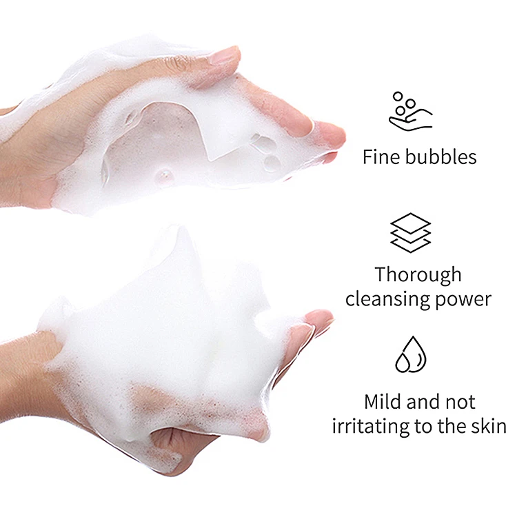 oem hot Sale Natural Organic VC Face Wash Anti Aging Whitening Deep Cleansing Vitamin C Foaming Facial Cleanser