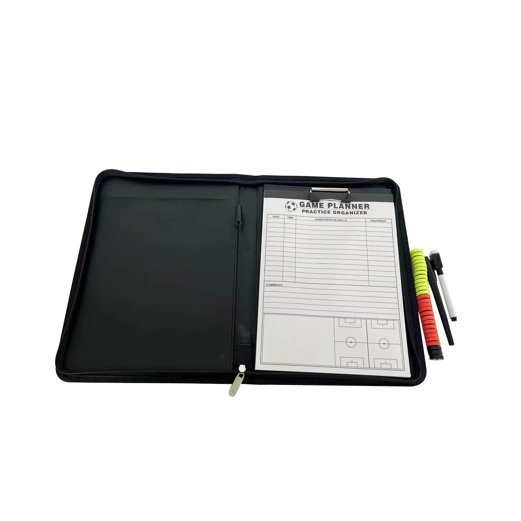 High Quality Coaches Magnetic Tactic Folder for Soccer, Football, Basketball and Other Different Sports