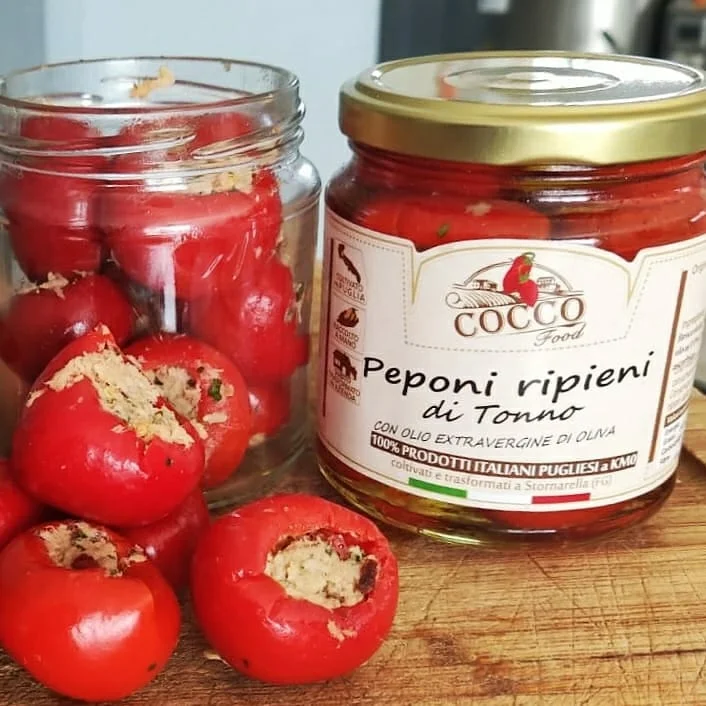 Finest Superior Quality Tasty Vegetable Peppers Stuffed With Tuna With Olive Oil Perfect and Delicius Dishes