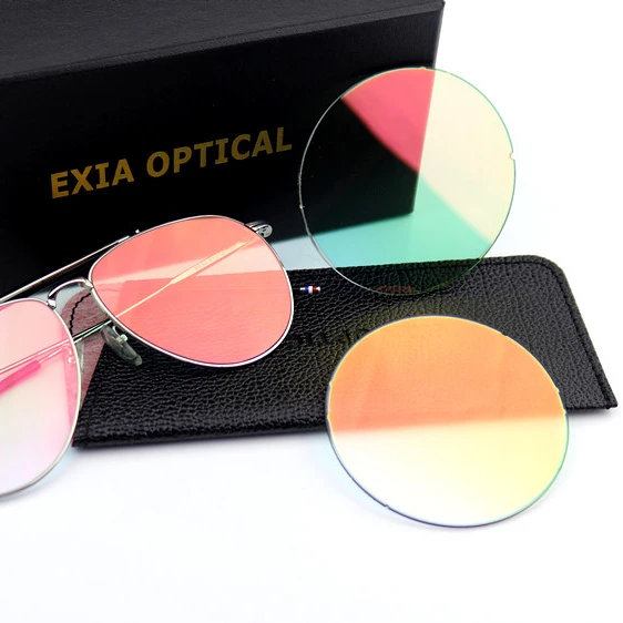 EXIA A33 Pink Mirror Sunglasses Lens UV400 Anti-Reflective SHMC Flat