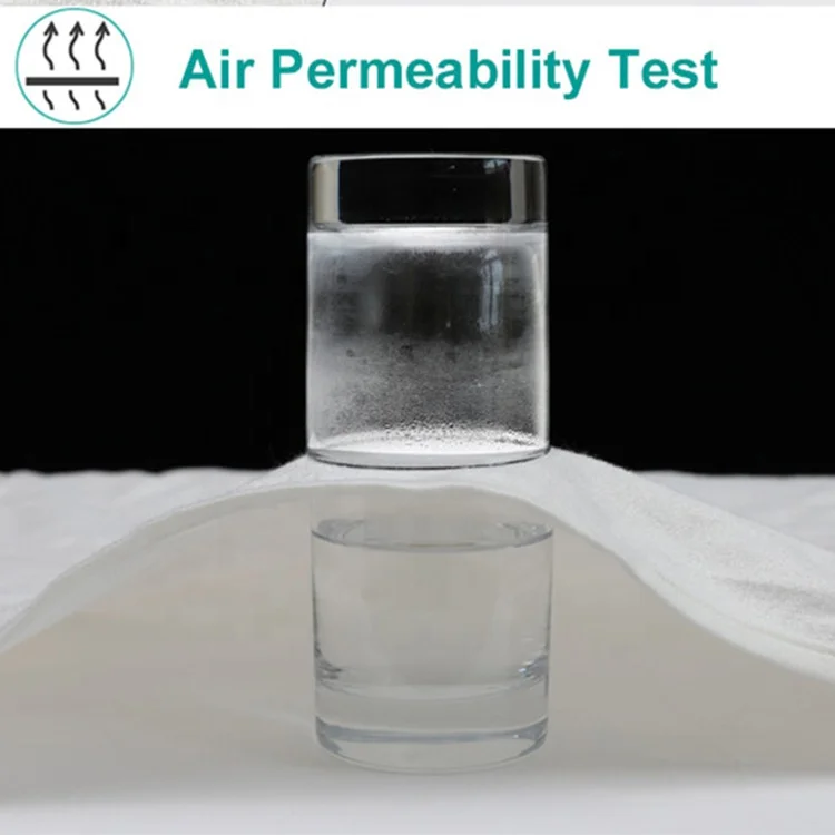 polyurethane laminated waterproof cotton terry fabric OEM 100% waterproof mattress fabric