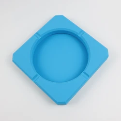 Square cigarette cigar smokeless silicone portable pocket custom logo ashtray