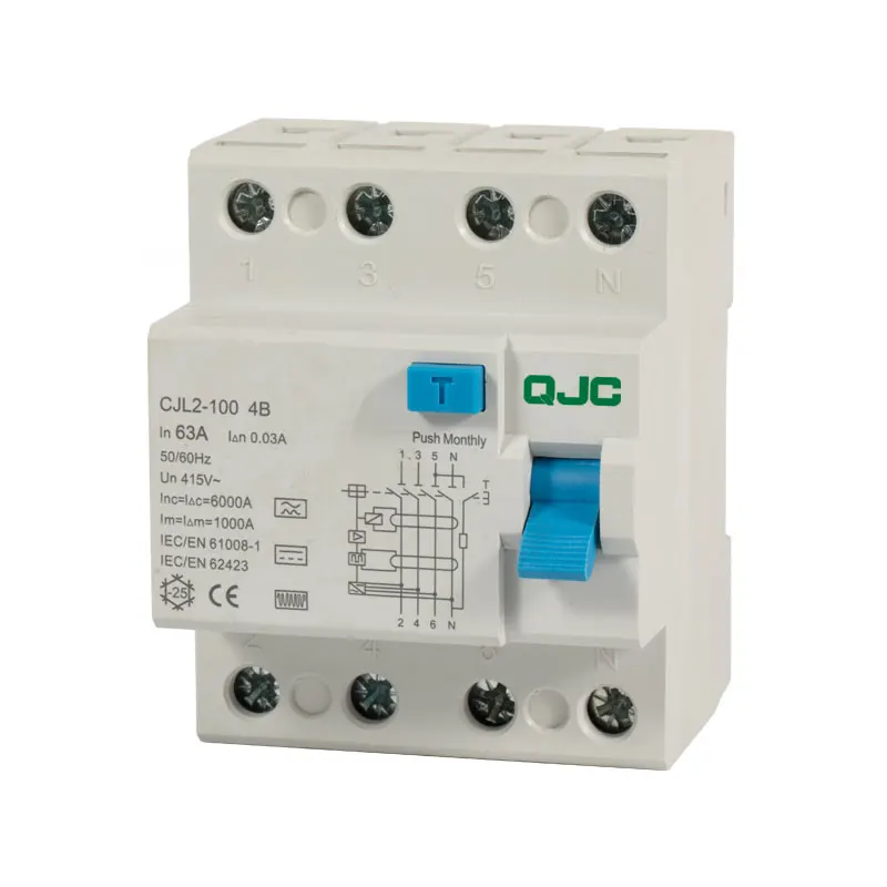  CJL2-100-100A остаточный ток Автоматический выключатель mcb mccb rccb elcb низкого напряжения УЗО Авто rec автоматический самостоятельно повторного