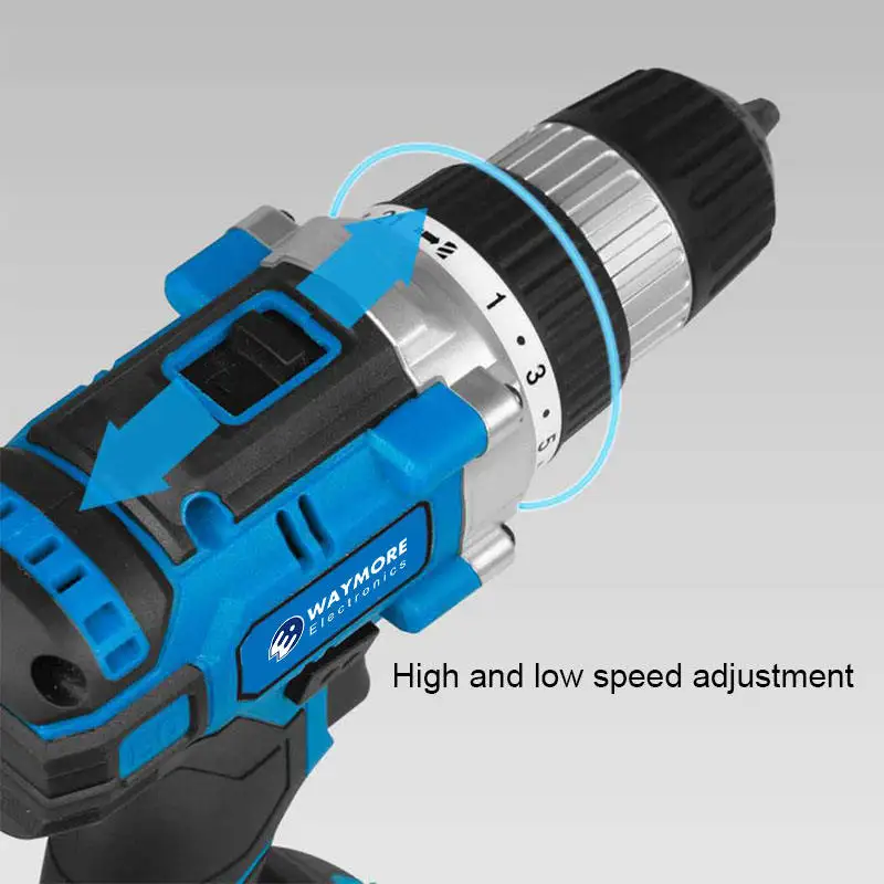 Waymore Economical Cordless Dual Craft Hammer Drill Rechargeable cordless screwdriver drill