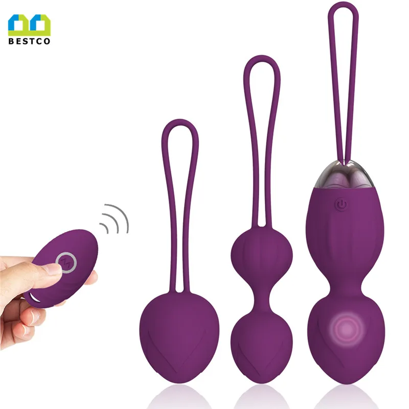 
Hot selling medical silicone remote control kegel ball ben wa balls kegel exercise rechargeable kegel ball 
