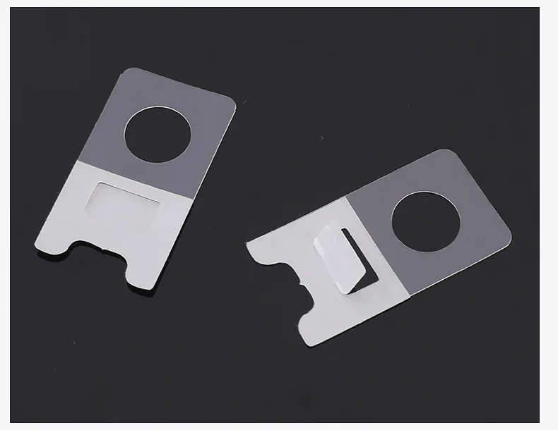 Custom design clear Slot Hole Self Adhesive adhesive Tag Hook for Sale Items