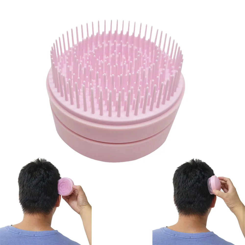 Private Label Portable Round Pocket Comb Small Size Travel Scalp Massage Hair Brush With Mirror