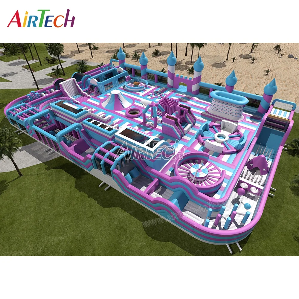 Best quality jumping fun world biggest bounce house parque inflable amusement park giant inflatable playground for adult