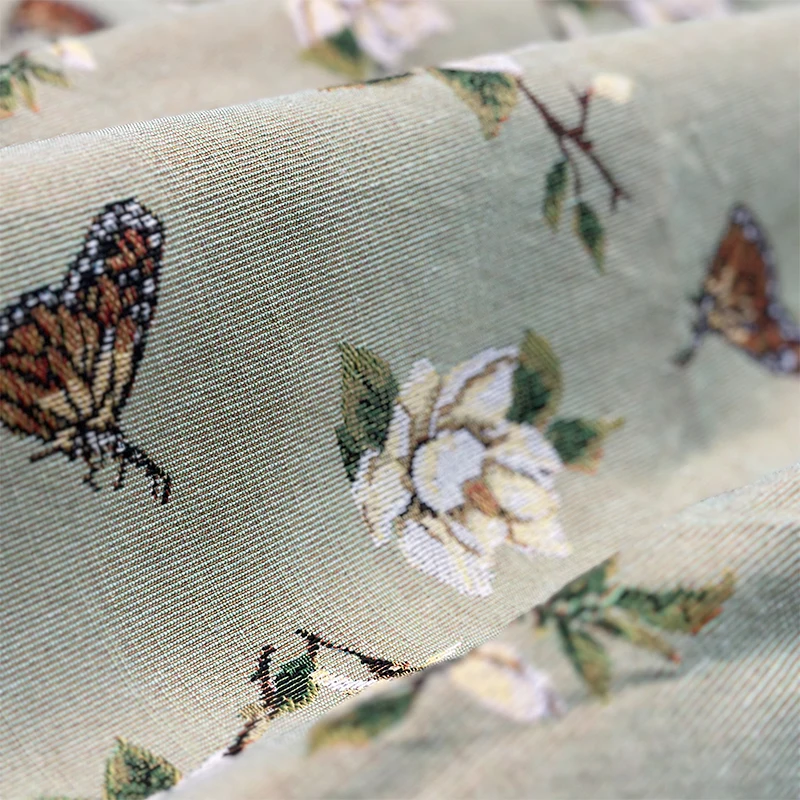 Butterfly pattern fabrics wholesale tapestry fabric for clothing custom gobelin fabric for tapestry hoodies and tote bag