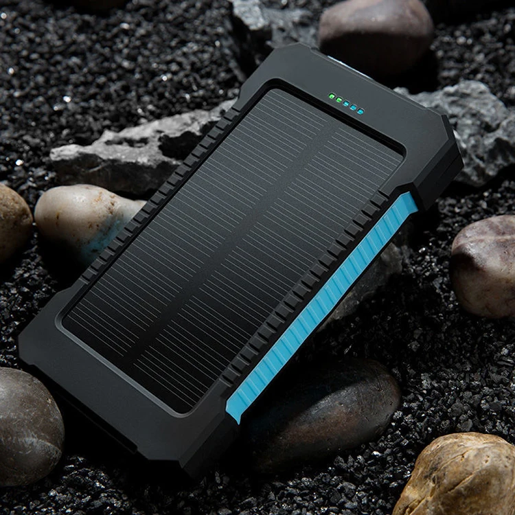 Waterproof high quality power banks solar powerbank 20000mah