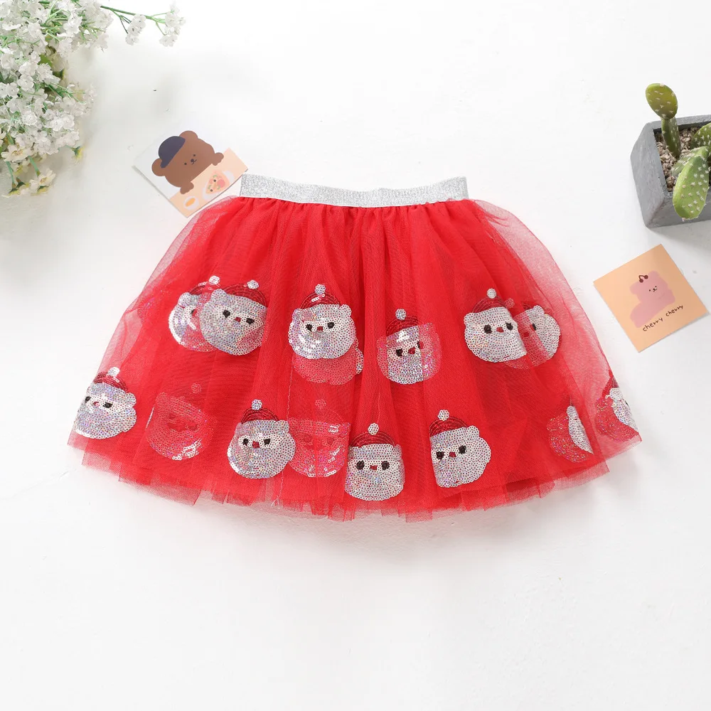 SAMPLE LINK Wholesale princess soft material rainbow embroidery style children tutus skirt for girl with lining