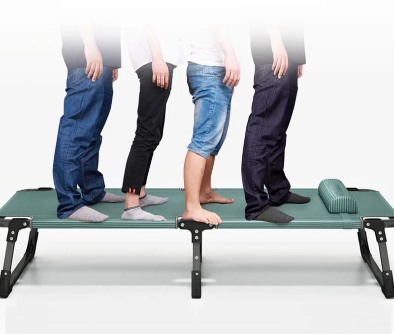 Cheap Wholesale Folding Beds Lunch Break Folding Bed Office Outdoor Leisure Sleep Equipment Camping Travel Beds Cot