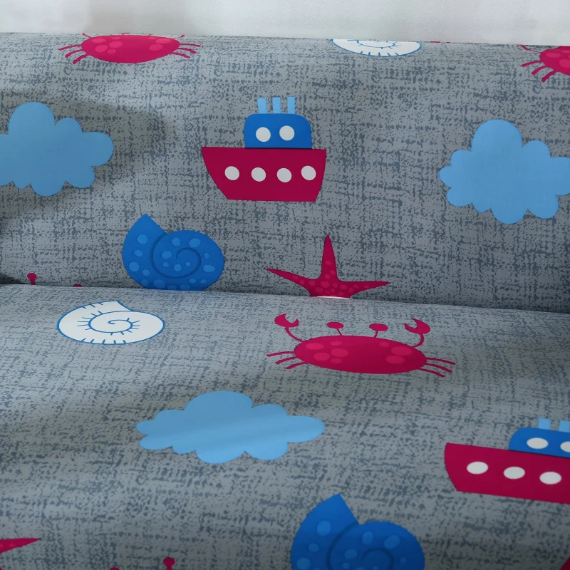 Cheap spandex printed sofa cover set stretch elastic couch cover slipcover furniture protector for living room pets sofa
