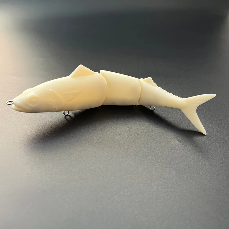 High Quality 23cm 104g Unpainted Mackerel Lure Swimbait 4 Segmented Fishing Lure Swimbait Blank For Bass Fishing