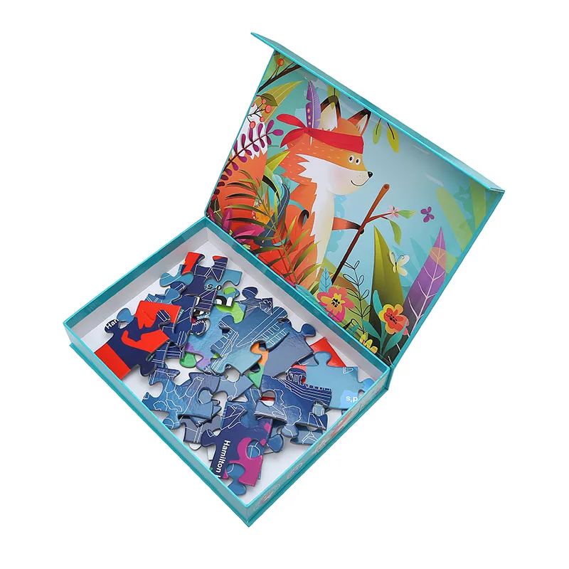 High Quality Intellect Toys Jigsaw Puzzle Gift In A Box With Different Shapes