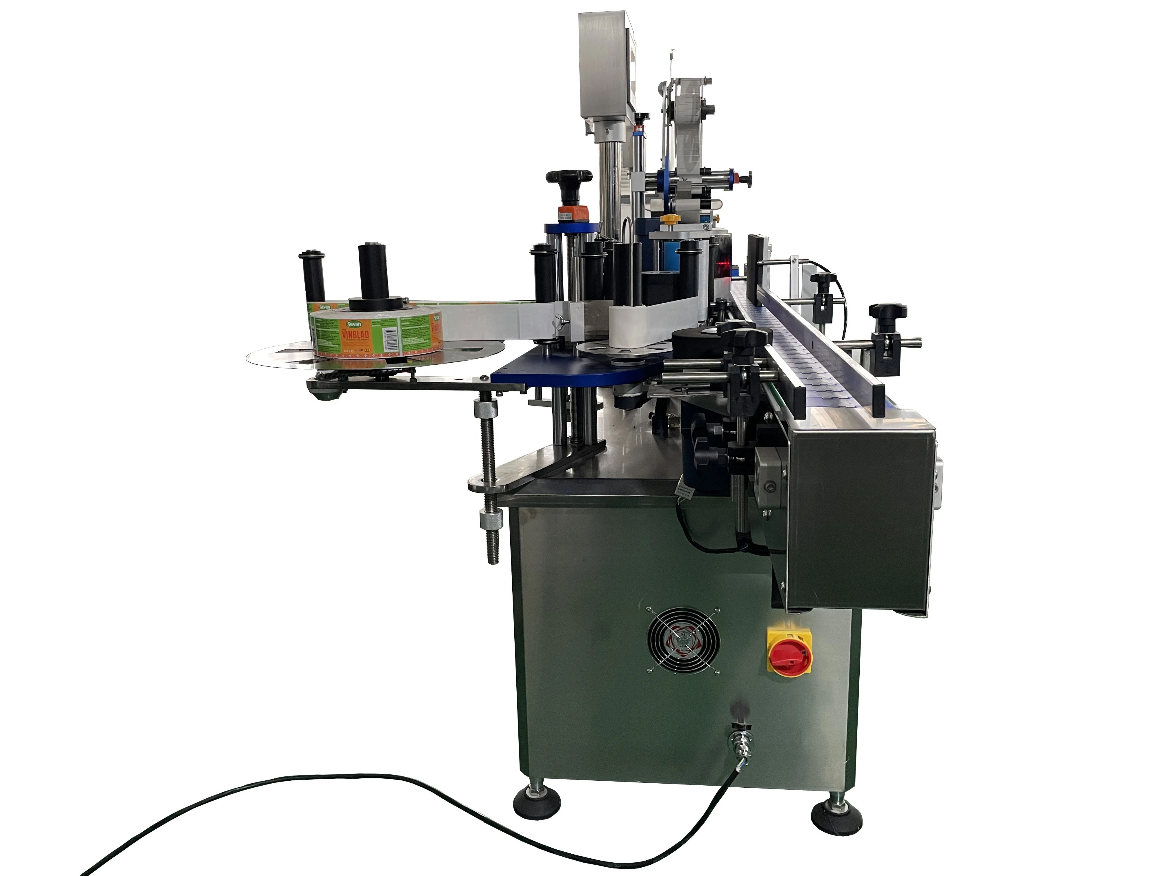 DLTB-A Tin Can Wine Bottle automatic Round Glass Bottle Transparent Wet Glue Labeling Machine