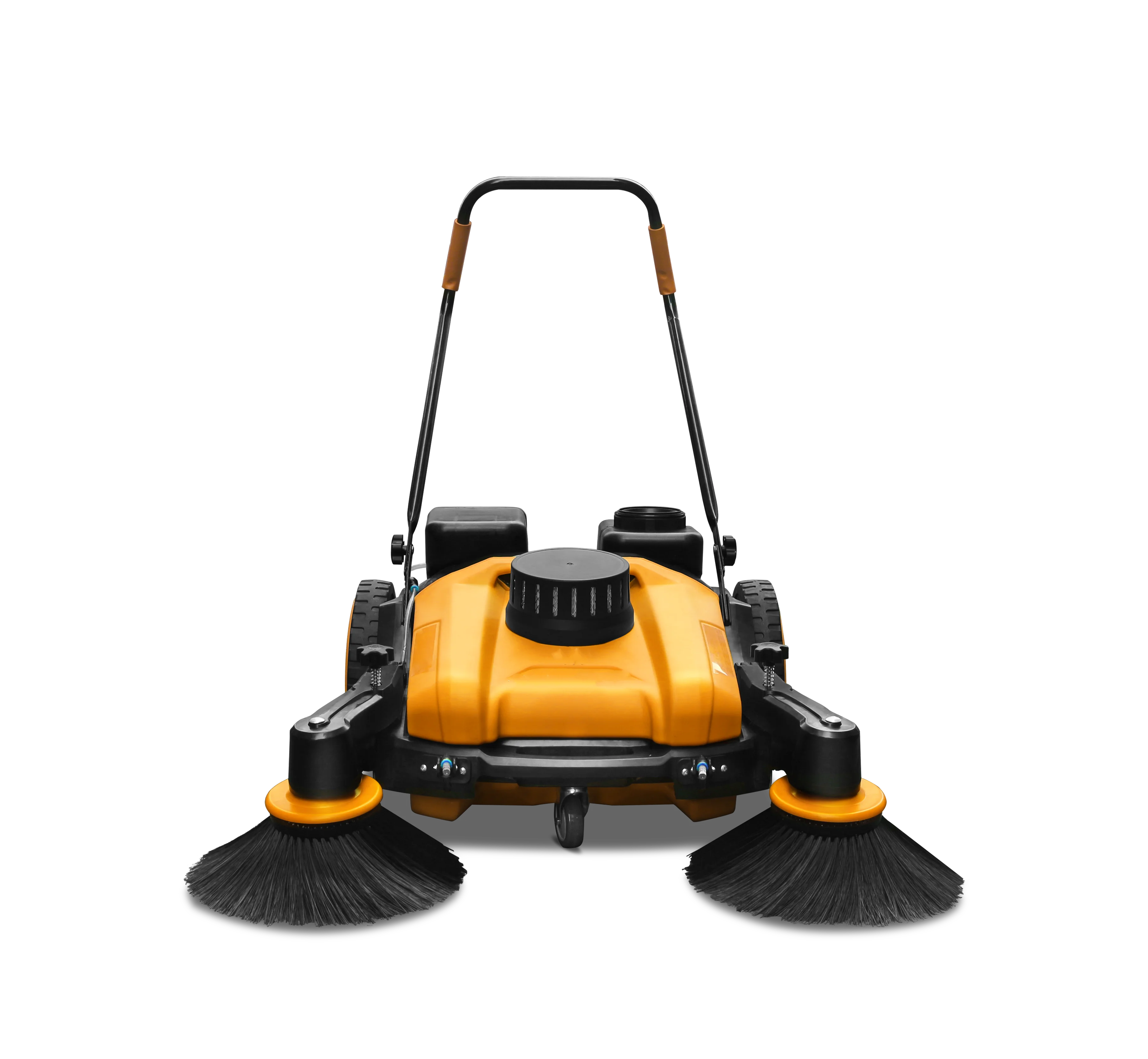 Automatic mini walk behind 1000mm 70L road cleaner hand push floor sweeper robot