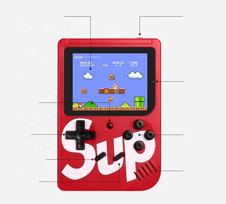 400 in 1 sup Game Box Retro Classic Game Two-player Machine with remote Handheld Game player Console English/Arabic bulk stock