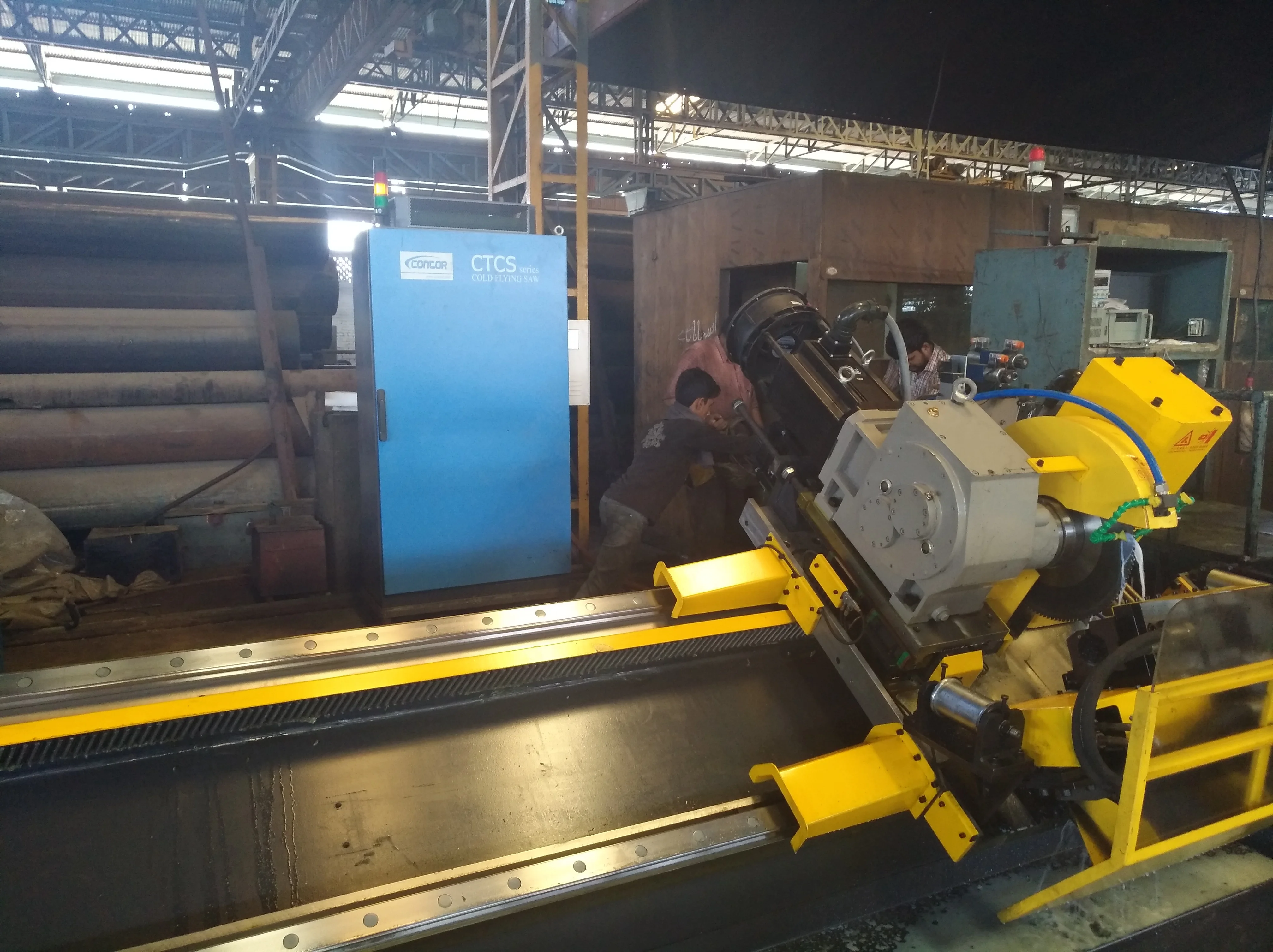 cold saw blade for cut metal CNC Pipe Machine Metal Steel Production Line carbon steel pipe make machine tube mill