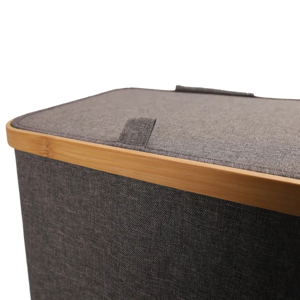 wholesale Household foldable laundry basket weaving  long simple portable dirty clothes basket