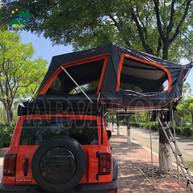 Marvelous Outdoor Camping Custom Roomy 4 Persons Fold Out Hard Shell Roof Top Tent