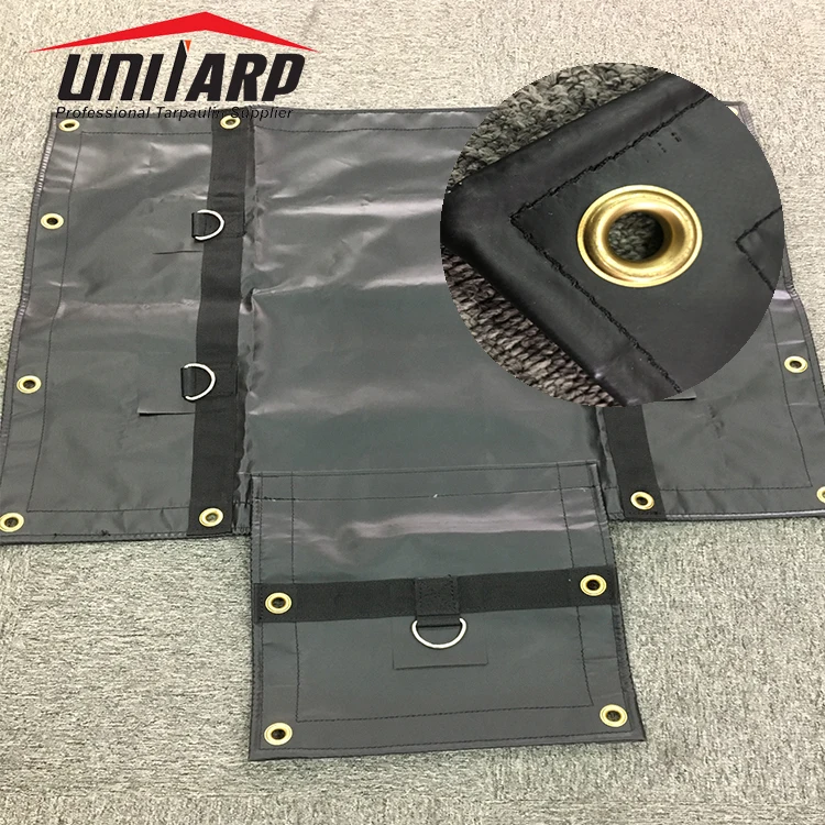 Heavy duty truck flatbed trailer tarps 14oz 18oz lightweight PVC flatbed truck steel lumber tarp