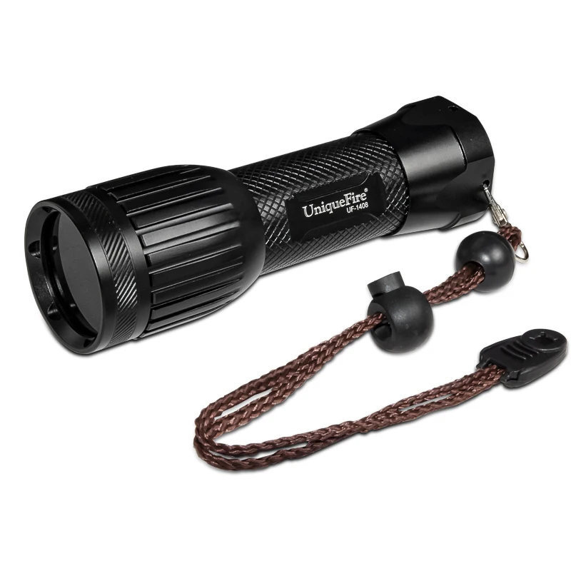 UniqueFire 1408 10W high power 365nm Ultra Violet Ultraviolet Invisible Torch UV led Flashlight