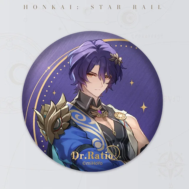 Hot Selling Honkai Star Rail Cartoon Character Badge Durable Badges Plated Anime Medal Collection Wholesale