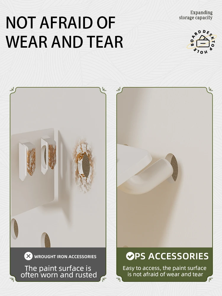 No Drilling home Wall Hanger Storage Shelves mulit-funcation Display rack Assortment Hanging Hole plate Pegboard