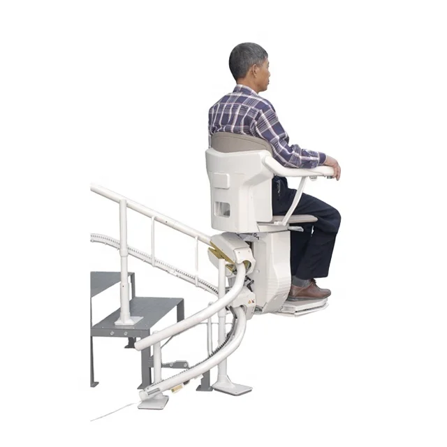 High-tech JY-LT inclined automatic curved disabled electric platform elderly stair lift chair