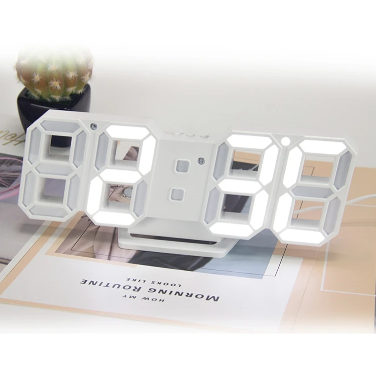 
Customizable Amazon hot sale fashion small digital led wall clock 