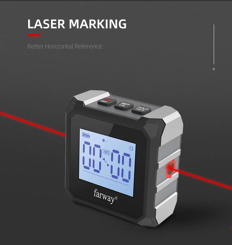 Wholesale Angle Finder Digital Protractor Meter dual laser Smart Level Box Electronic Universal Inclinometer cheap price