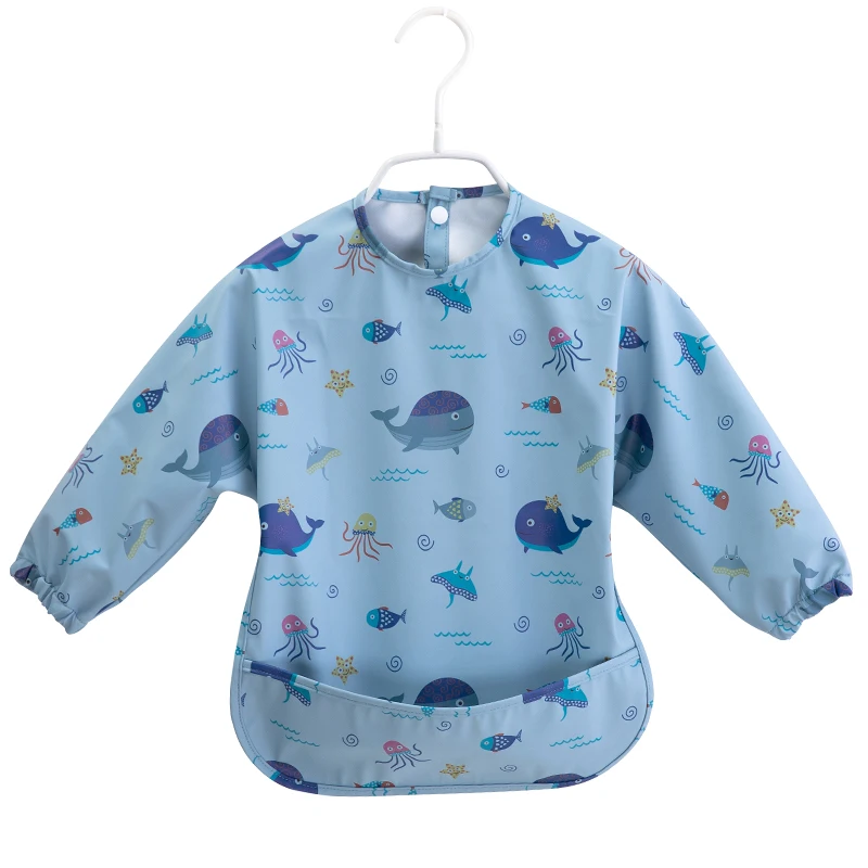 Comfortable And Snug PU BABY BIB  Plain Sleeveless Baby Bib  Waterproof Toddler and Baby Apron Bib  Machine Washable  BPA Free