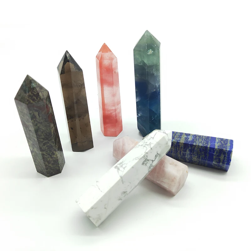 Wholesale High Quality Natural Pink Rose Quartz Obelisk Healing Crystal Terminated Points Stone Tower Crttal Wands