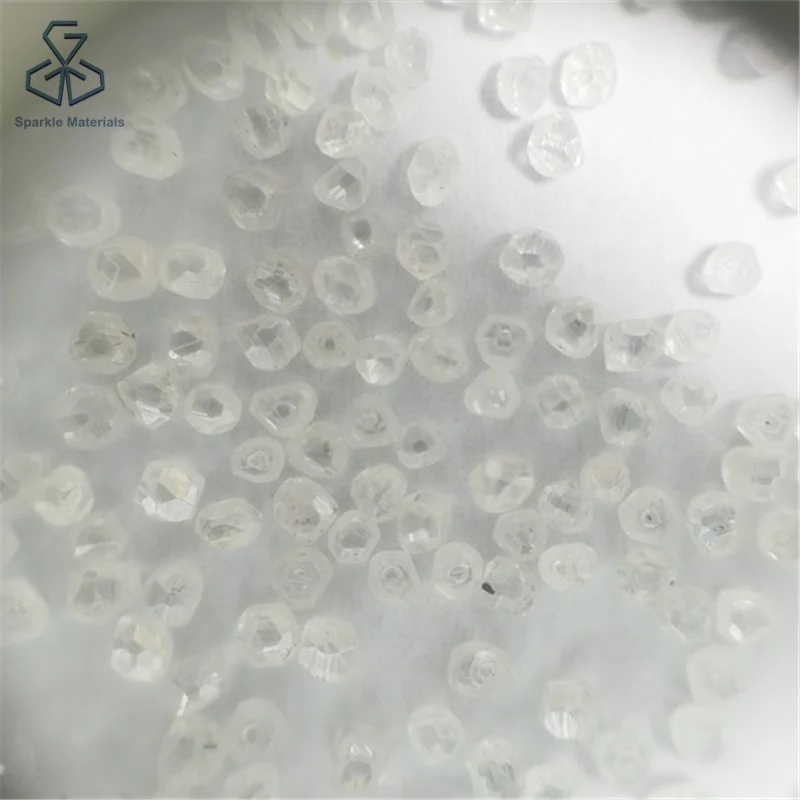 
Big Size Synthetic Pure White Rough HPHT Diamond For Jewelry 