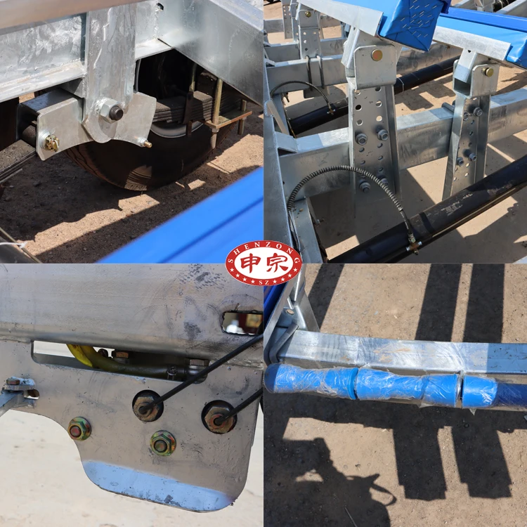 Factory supply watercraft 7 ton three axle Boat Trailers