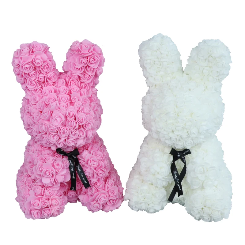 Factory Direct Price Realistic Artificial Rose Rabbit for Garland Making mother Day Handi craft Products