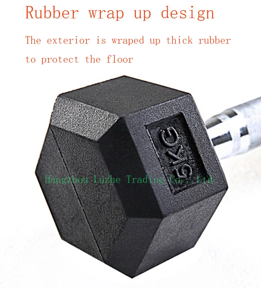 Rubber Round Dumbbell Exercise 2.5kg 5kg 10kg 15kg Dumbbells Home Gym Hex Dumbbell Set