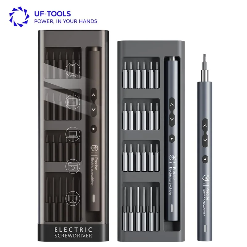 UF-TOOLS New Arrival 51 in 1 Power Mini Cordless Electric Screwdriver Set Magnetic Rechargeable Screwdriver for DIY Phone Laptop