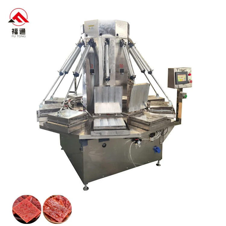 Barbecue Grill Pork Jerky Baking Machine Meat drying machine Customized heating plate flavored Pork jerky baking machine
