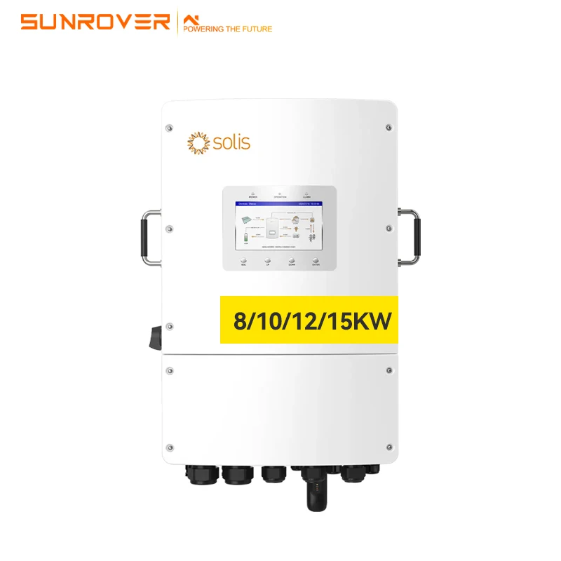 Manufacturers solis Brand inverter 8 kw 10kw 14 kw S6-EH3P(8-15)K02-NV-YD-L with free warranty