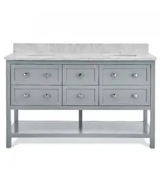 Customized Size Floor Units Grey Wood Natural Marble Washbasin Bathroom Cabinet washbasin for bathroom
