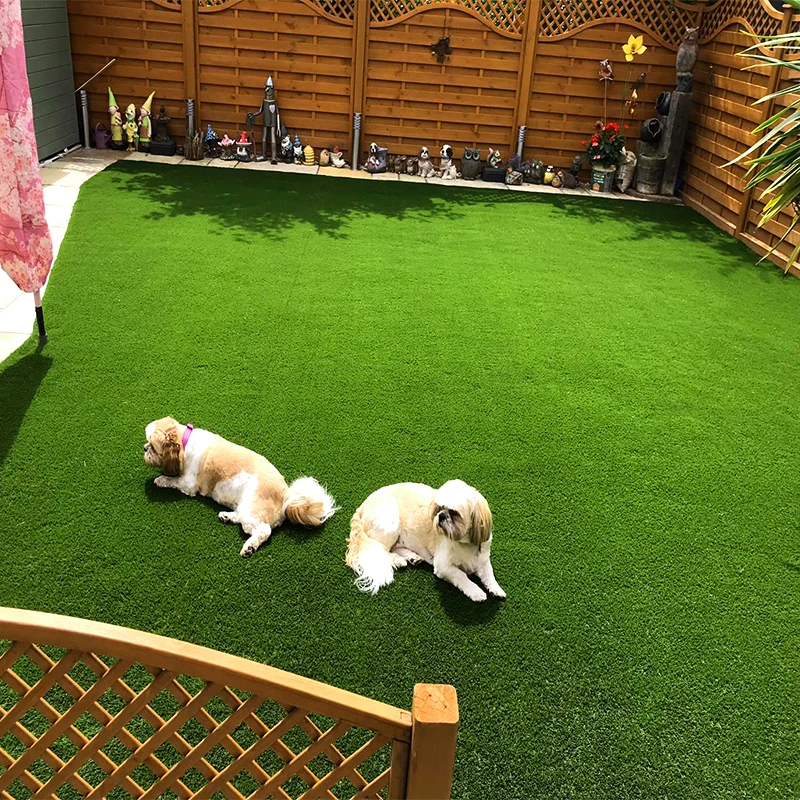 High Density 30mm Natural Garden Synthetic Artificial Grass Lawn