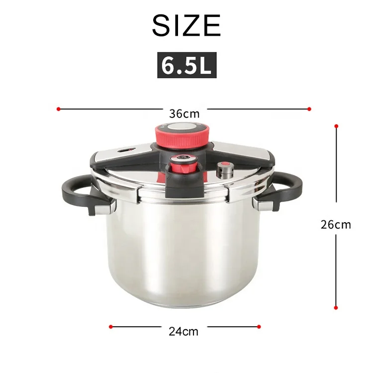 304  stainless steel pressure cooker Rotating open and close high quality pressure cooker
