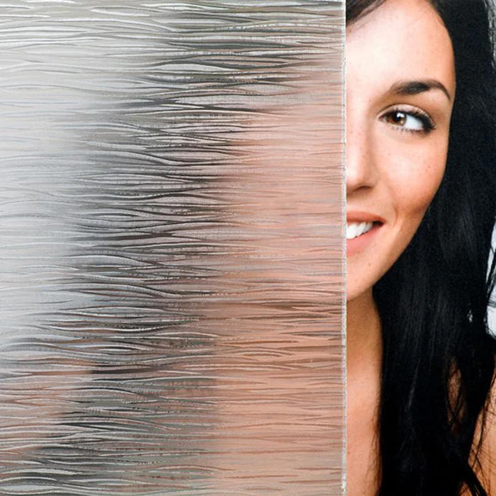 Premium Static Cling Window Film Privacy Glass Office Bathroom Clear Waters Horizontal Film Decorations Sun Blocking Film